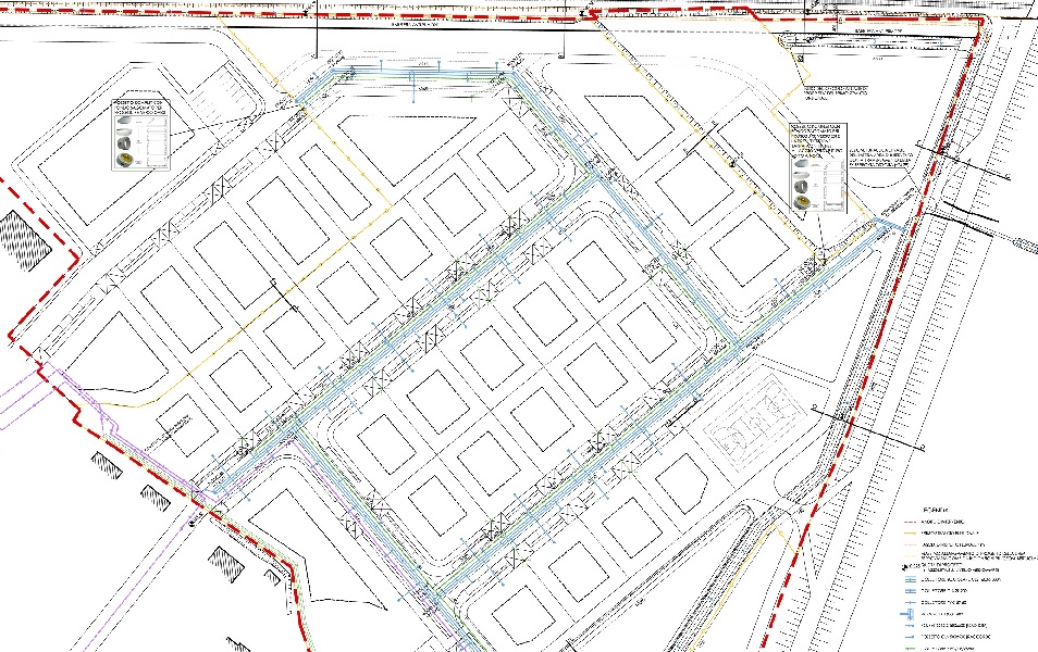 piano di lottizzazione ad uso residenziale | Piombino Dese, Padova | progettazione urbanistica e infrastrutturale idraulica | 2008